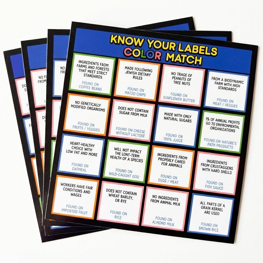 Know Your Labels Game (Learn Food Labels)