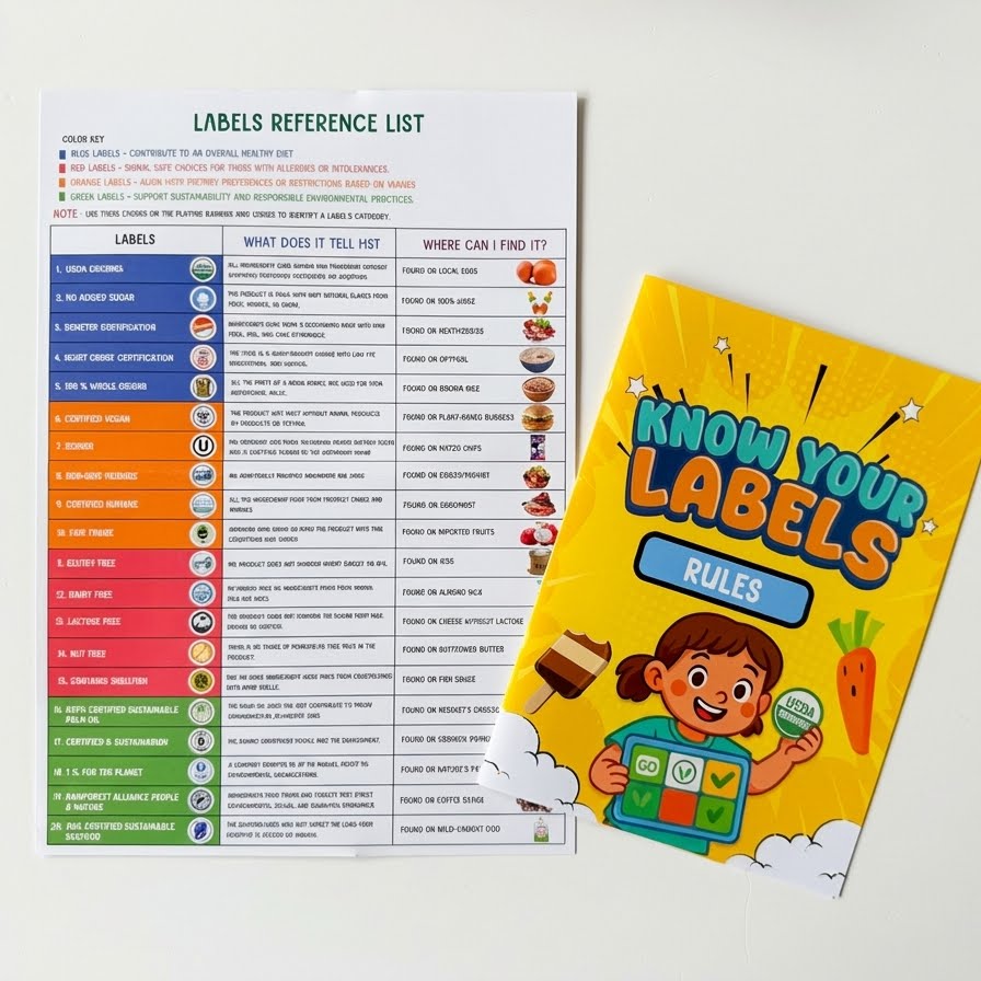 Know Your Labels Game (Learn Food Labels)