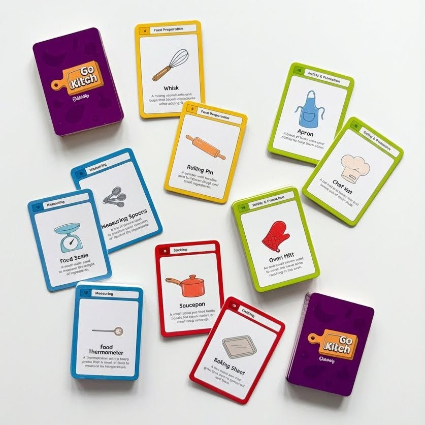 Go Kitch Card Game (Learn Kitchen Tools)