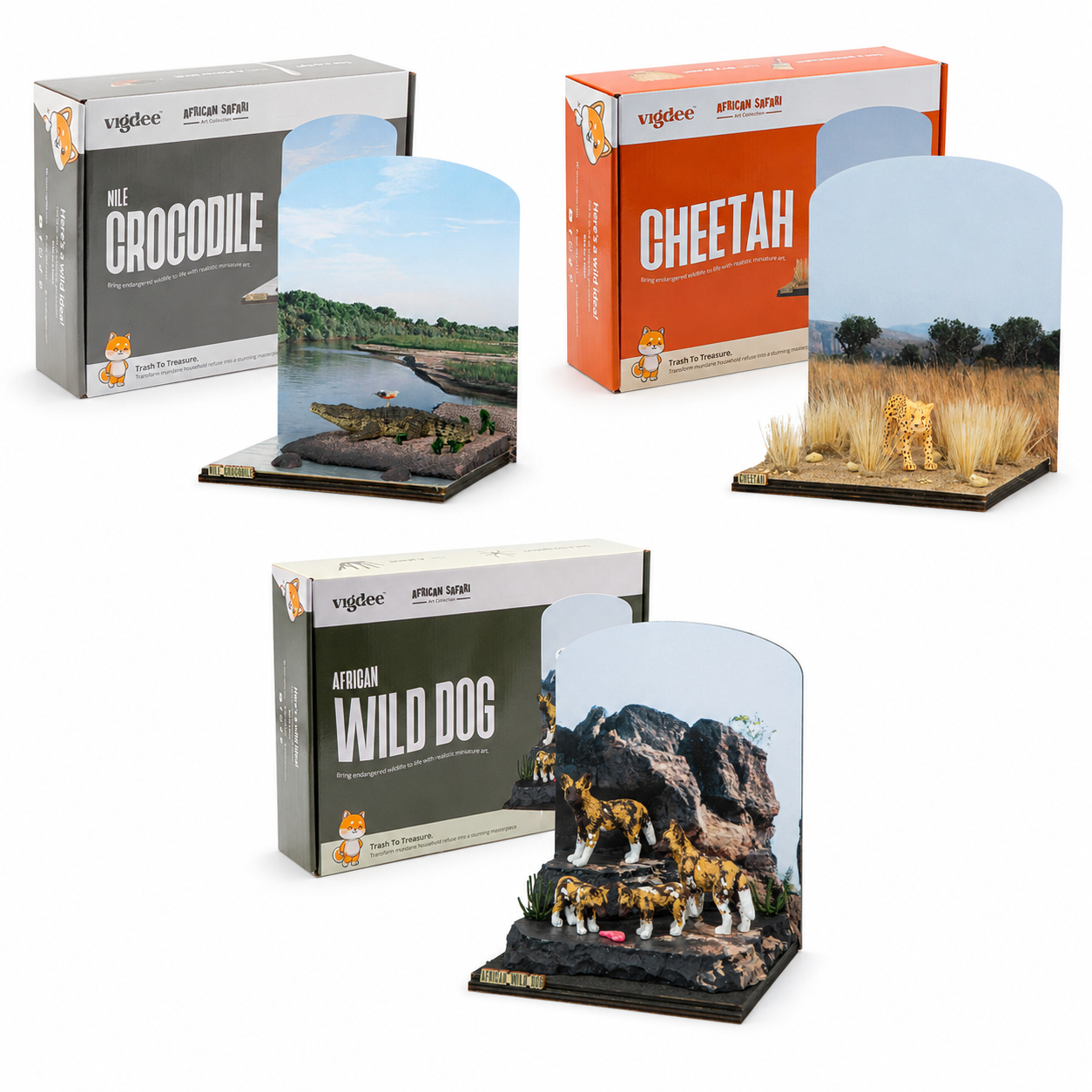 Endangered Predators DIY Craft Kit Bundle