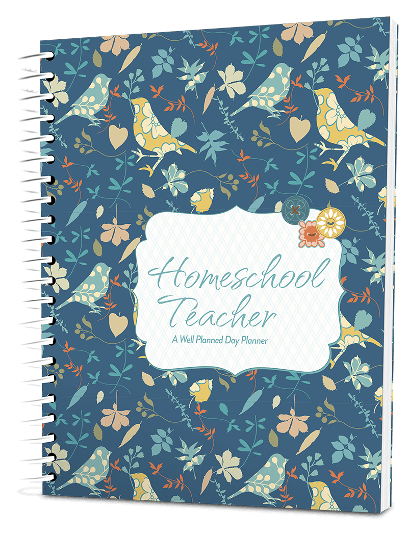 Well Planned Day: Homeschool Planner - Applique Portrait (3-4 Students)