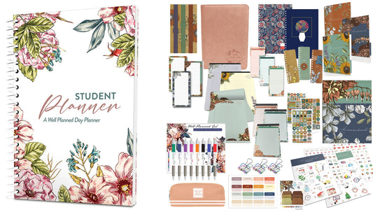ULTIMATE STUDENT BUNDLE: Well Planned Day: Student Planner (Grades 3-8) - Wild Rose